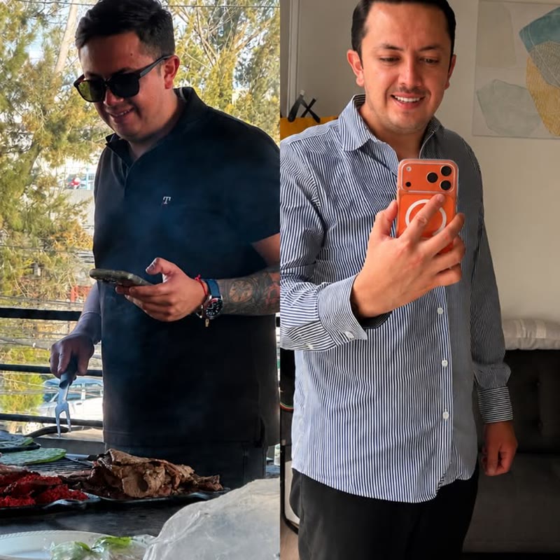 Paciente antes y después del tratamiento